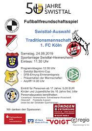 Spiel Am 24 August 2019 In Swisttal Heimerzheim Karten Fur Das Spiel Gegen Traditionsmannschaft Des 1 Fc Koln Im Verkauf Swisttal