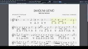Orijinal tonu kapo 3'de olan akorlarımızın yayınlanış şekli kolay tonda bulunuyor. Dogum Gunu Melek Mosso Youtube