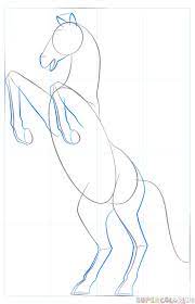 Don't make your mustang all flabby with no sense of realism. How To Draw A Mustang Horse Step By Step Drawing Tutorials For Kids And Beginners Drawing Tutorial Horse Drawing Tutorial Drawing Tutorials For Kids
