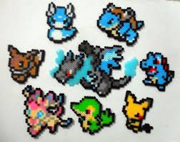 Pokemon Perler Hama Beads Dratini Blastoise Eevee Mega Charizard X Totodile Sylveon Snivy Pichu Perle Perles A Repasser
