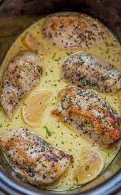 Slow Cooker Creamy Lemon Chicken Breasts Recipe Magic Skillet Recipe Chicken Crockpot Recipes Keto Crockpot Recipes Recipes