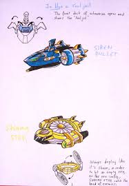Blue Submarine And Yellow Hover Jet Power Rangers Art Power Rangers Megazord Power Rangers