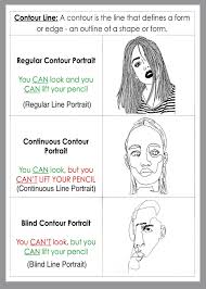 Blind Contour Drawing Portraiture Blind Contour Drawing Contour Drawing Contour Line Drawing