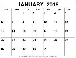 January 2019 Calendar Editable Calendar Printable Calendar July Calendar Printables