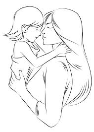 40 Disegni Per La Festa Della Mamma Da Colorare Ragazza Disegno Schizzi Disegni Festa Della Mamma
