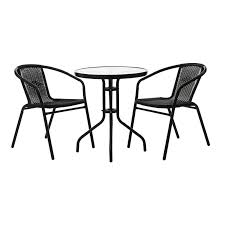 Bunnings Marquee 3 Piece Steel Wicker Bistro Setting 48 Bistro Set Backyard Getaway Garden Hardware
