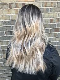 Shadow Root And Icy Blonde Kenracolor Balayage Icy Blonde Hair Color Shadow Root
