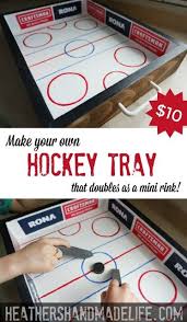 Diy Hockey Tray Tutorial Heather S Handmade Life Perfect For Hockey Fans Of All Age Hockey Hockeylife Hockeymom Hockeypla Hockey Diy Crafts Diy Tray Diy