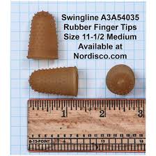Swingline 54035 Rubber Finger Tips Size 11 1 2 Medium Box