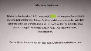 Welches geschenk finden sie besonders toll und warum? Netzwelt Hausbewohner Kundigen Party In Aachen An Nachbar Reagiert Unerwartet Netzwelt