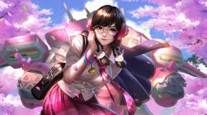 Sorry for being annnoying, but i am into overwatch at the. Dva As School Girl In Overwatch Wallpapers Hd Wallpapers Id 29034