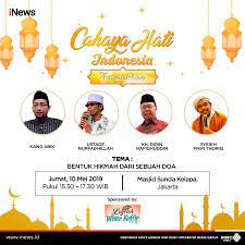 Acara inews tv saat ini: Inews Saksikan Tayangan Cahaya Hati Ramadhan Dengan Tema Facebook