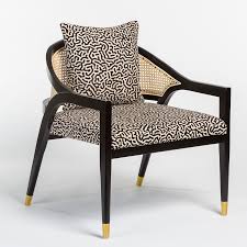 black frame modern black cream maze fabric cane back accent chair occasional chairs tweed furniture chair