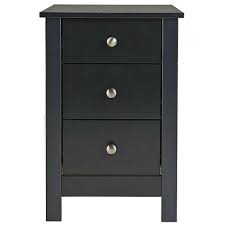 You're reviewing:adam grey wooden 3 drawer bedside table. Shaker Black 3 Drawer Bedside Table Dunelm Bedside Table 3 Drawer Bedside Table Beautiful Bedside Tables