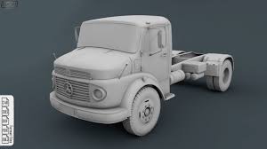 Mercedes Benz Truck 1924 2624 Orange 3d Cgtrader Mercedes Benz Trucks Mercedes Benz Trucks