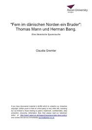 Before the redesign svenska dagbladet had a few different sites, mainly svd.se, nliv.se and their corresponding mobile versions. Thomas Mann Und Herman Bang Aston University Research Archive