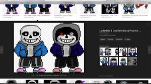 Insanity Sans Pixel Art Maker He Serves As The Final Boss Of A True Pacifist Route Mirrored insanity swapswap | pixel art maker.