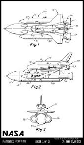 The shuttle has been modified so that it takes off and lands like a regular airplane. 1975 Nasa Space Shuttle Patent Art 3 Digital Art By Nishanth Gopinathan