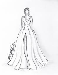 Custom Bridal Wedding Dress Fashion Sketch Size 9 X 12 Etsy In 2020 Fashion Illustration Sketches Dresses Fashion Illustration Dresses Fashion Drawing Dresses