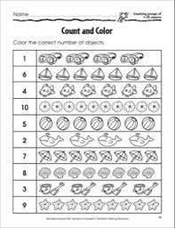 Count And Color Counting Groups Of 1 10 Objects Math Practice Page Printables Math Worksheets Kids Math Worksheets Kindergarten Math Worksheets Counting