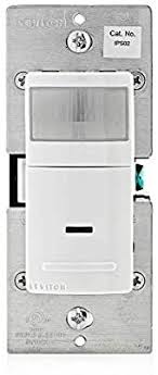 Leviton Ips02 1lw Decora Motion Sensor In Wall Switch Auto On 2 5a Single Pole White Motion Activated Wall Switches Amazon In 2020 Leviton Motion Sensor Switch
