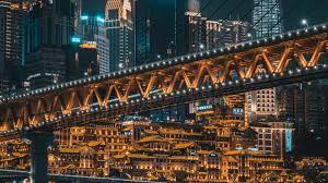 Creative planet in city night city fhd wallpaper. Chongqing Wallpaper 4k China City Skyline Skyscrapers Night Time World 4738