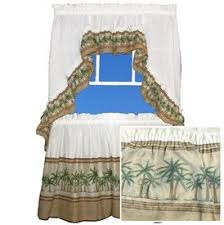Palm Tree Kitchen Curtains Palm Tree Decorations Palm Trees Kitchen Curtains