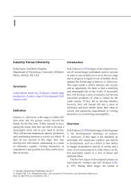 Pdf Industry Versus Inferiority