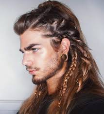 Viking Braided Hairstyle Mens Braids Hairstyles Cool Braid Hairstyles Long Hair Styles Men