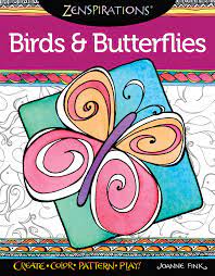 What sets zenspirations® color, create, pattern & play apart from all of the other coloring books on … five years ago this week, my first three zenspirations® coloring books, flowers, inspirations. Zenspirations Coloring Book Birds Butterflies Create Color Pattern Play Amazon De Fink Joanne Fremdsprachige Bucher