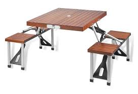 One Kings Lane Picnic At Ascot Portable Picnic Table Set Brown Portable Picnic Table Folding Picnic Table Picnic Table