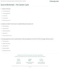 Biogeochemical Cycles Coloring Worksheet The Carbon Cycle Worksheet In 2020 Color Worksheets Worksheets Carbon Cycle