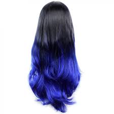 Check out our dip dye hair selection for the very best in unique or custom, handmade pieces from our shops. Wiwigs Long Wavy Lady Wigs Black Brown Blue Dip Dye Ombre Hair Wiwigs