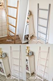 Ikea Hack How To Make A Blanket Ladder By Transforming The Ikea Satsumas Ladder Into A Diy Blanket L Shabby Chic Decor Painting Ikea Furniture Shabby Chic Diy