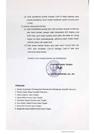 Melalui surat edaran (se) nomor 443.5/0001933 tentang peningkatan kedisiplinan dan pengetatan protokol kesehatan pada pemberlakuan pembatasan kegiatan masyarakat (ppkm) tahap ii di jawa tengah itu, diminta seluruh masyarakat tetap di rumah dan tidak bepergian. Surat Edaran Se Gubernur Jawa Tengah Nomor 440 0007223 Tentang Kewajiban Penggunaan Masker Bagi Masyarakat Prosedur Karantina Dan 440 0007222 Tata Cara Pengurusan Jenazah Terinfeksi Covid 19 Rsud Kelet