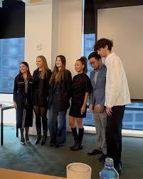 had such a gorgeous morning judging the ambitious business pitches of Dr. @ caryn.pang 's MBA students at @hultbusinessschool! the students were  challenged with revamping @janetmandell 's fashion house and boy, did they