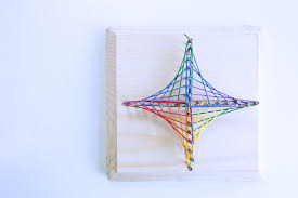 Math Art Idea Explore Geometry Through String Art Babble