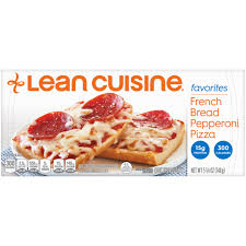 Of course, with any frozen meal, you'll need to read the label to make sure you're grabbing something that has a good source of nutrition and is low in. French Bread Pepperoni Pizza Frozen Meal Official Lean Cuisine