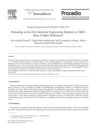 College & university in bangi, malaysia. Pdf Pretesting On The First Semester Engineering Students In Ukm Does It Make Difference