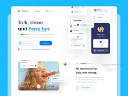 This is a mobile app landing page design template for presenting mobile apps on the internet. Mobile App Landing Page Designs Themes Templates And Downloadable Graphic Elements On Dribbble