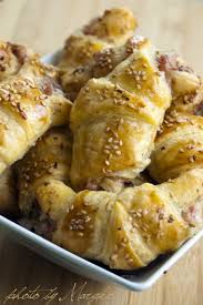 Mini Croissants Au Jambon Et Au Mascarpone Croissant Au Jambon Mini Croissant Mini Croissant Jambon