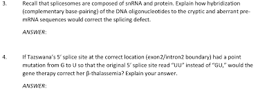 A handout on this topic is Handout 8 Pre Mrna Dna Gene Therapy For Tazswana 5 Chegg Com