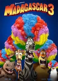 New Madagascar 3 Poster Is Filled With Rainbow Wigs Madagascar Movie Childrens Movies Movie Wallpapers
