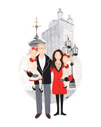 Pin By Louise Ehrmann On Wedding Invitation Inspiration Family Illustration Family Drawing Custom Family Portrait