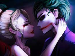If you're in search of the best love couples wallpaper, you've come to the right place. Desktop Wallpaper Harley Quinn Joker Villain Love Valentine Fantasy Couple Hd Image Picture Background 55e50e