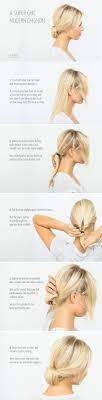 A Hair Tutorial Showing You How To Create A Super Chic Modern Chignon For Your Wedding Day Trendy Wedding Hairstyles Short Hair Updo Trendy Hairstyles