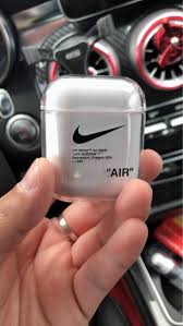 Nike X Off White Ow Style Clear Hard Protective Shockproof Case For Apple Airpods 1 2 Casememe Nike Iphone Cases Nike Phone Cases Case