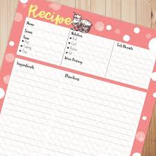 Recipe Binder Printables A4 Recipe Binder Recipe Page Recipe Book Binder Recipe Sheet Recipe Tem Recipe Binder Printables Diy Recipe Binder Recipe Binder