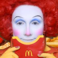 Ronald McDonald drag make-up tutorial