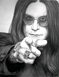 Ozzy Osbourne in the studio.